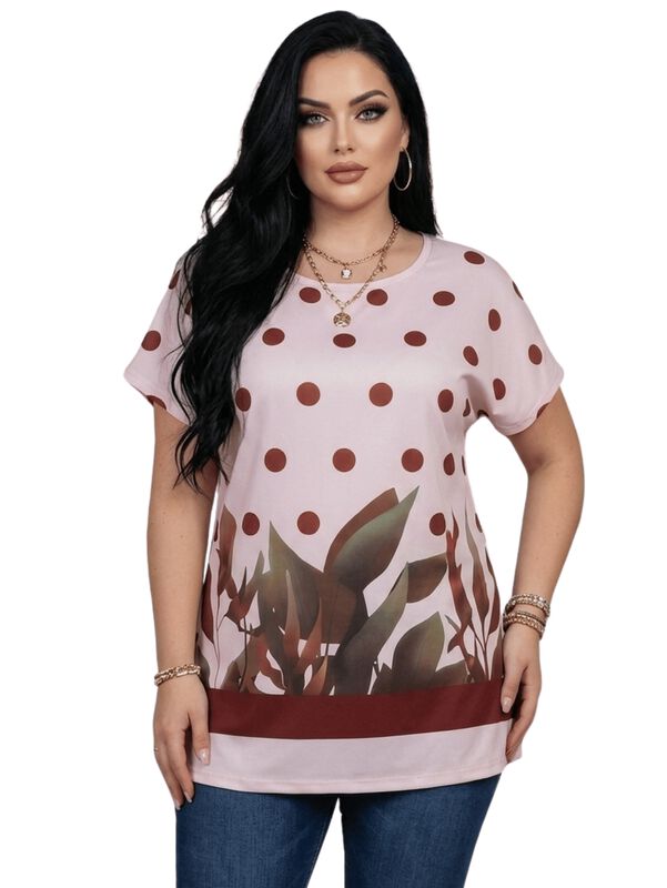 Blusa Casual Bluson Malabis Bl-1041 Rosa image number null