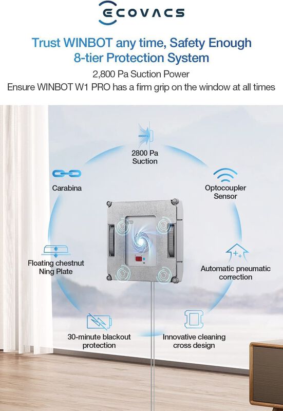 Robot De Limpieza De Ventanas Ecovacs Winbot W1... image number null