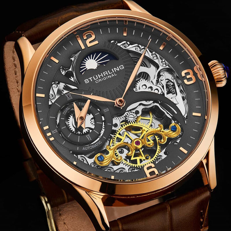 Reloj Stuhrling para hombre automático 3921.4 s... image number null