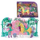 Mu&ntilde;eca Ava De Unicorn Academy De Playset Con Forma De Hoja Que Cambia De Color