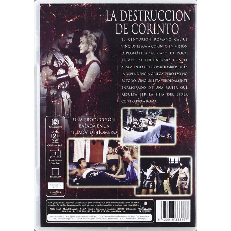 Pack de cl&aacute;sicos del peplum - 4 DVDs image number null