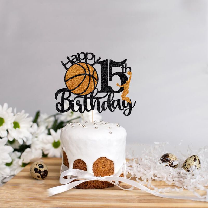 Adorno Para Pastel Crseniny De Baloncesto &ndash; 15.... image number null