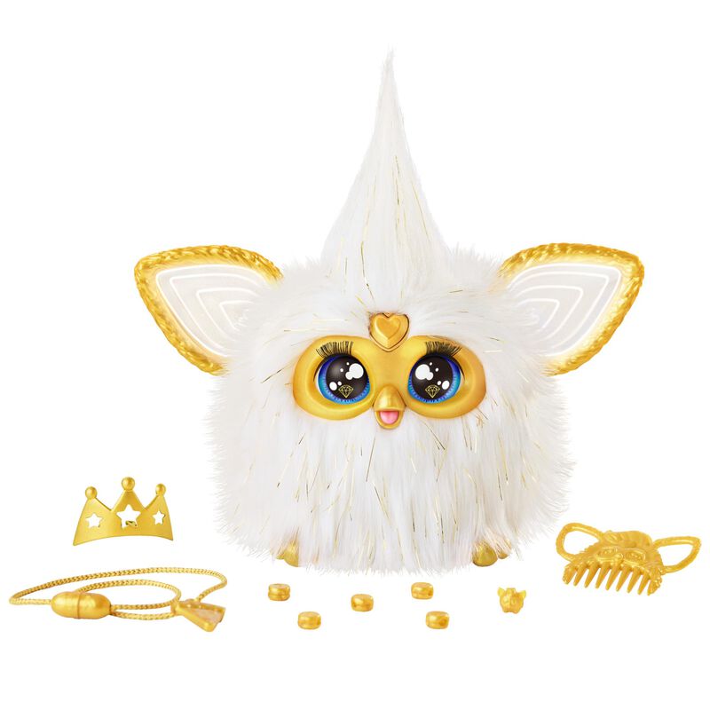 Peluche Interactivo Furby Gold Glam Para Ni&ntilde;os ... image number null