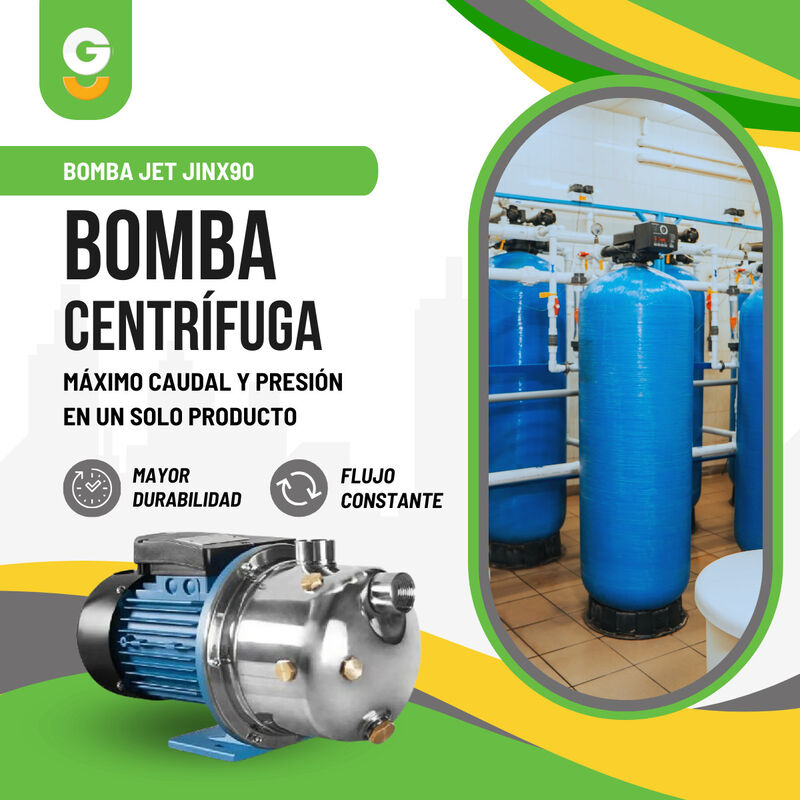 Bomba Agua Jet 1.5hp 49m Alta Presión Acero Ino... image number null