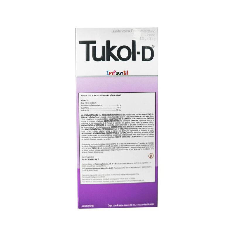 Tukol-d Infantil 0.1/1 G 125 Mililitro image number null