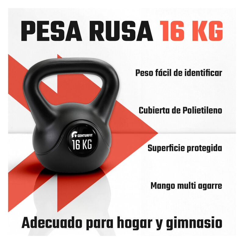Pesa Rusa Kettlebell 16kg 35lb Cross Fitness Gi... image number null