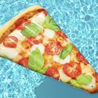 Cama inflable 1.88x1.30cm forma rebanada pizza