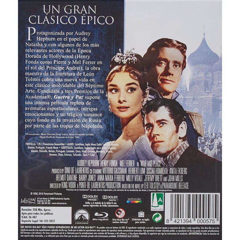 Guerra Y Paz&nbsp; -&nbsp; (bd) [blu-ray] image number null