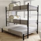 Litera Triple Individuales/Matrimonial Midal con Barandal y Escalera Fija