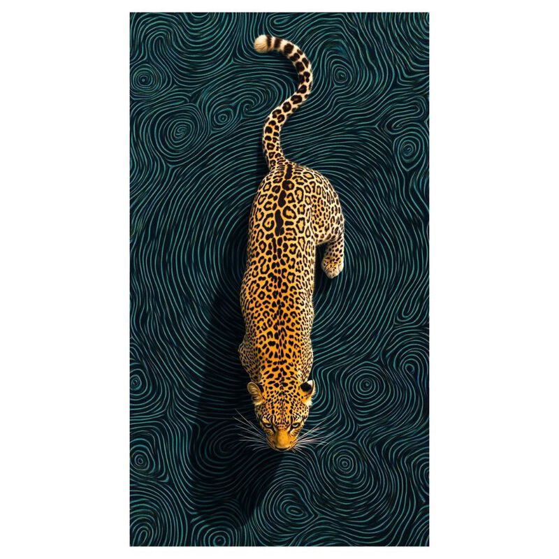 Cuadro Decorativo Impreso 60x80cm Felino Abstra... image number null