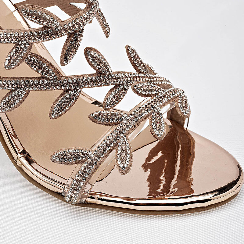 Crivelli zapatilla abierta para mujer dorado ro... image number null