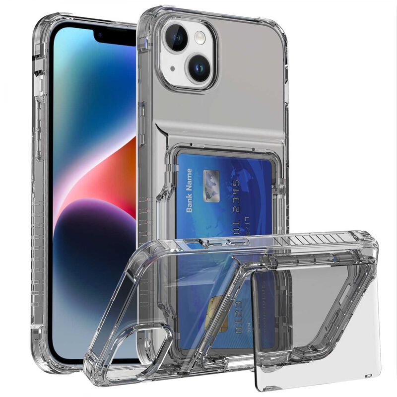 Funda Tekku Tpu Tarjetero Para Iphone 15 Humo image number null