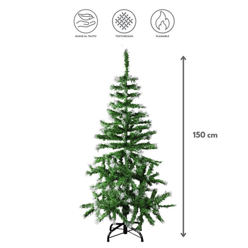 &Aacute;rbol De Navidad Artificial Verde Liso 150 Cm -... image number null