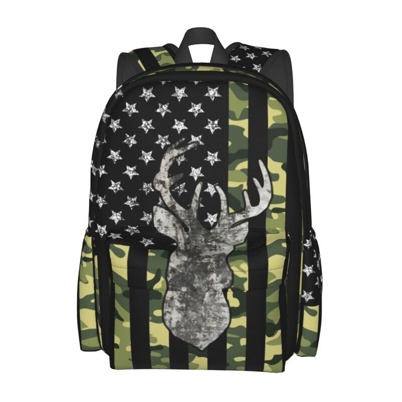 Mochila Sunwarshile Camuflaje con Bandera Ameri... image number null