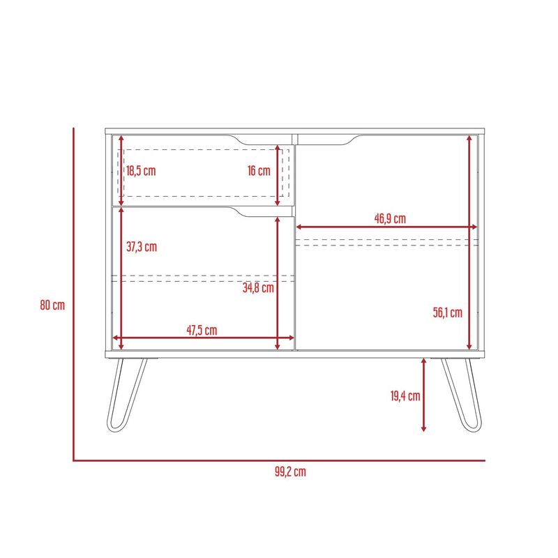 Mesa Auxiliar Recibidor Monaco Caf&eacute; Claro Virtu... image number null