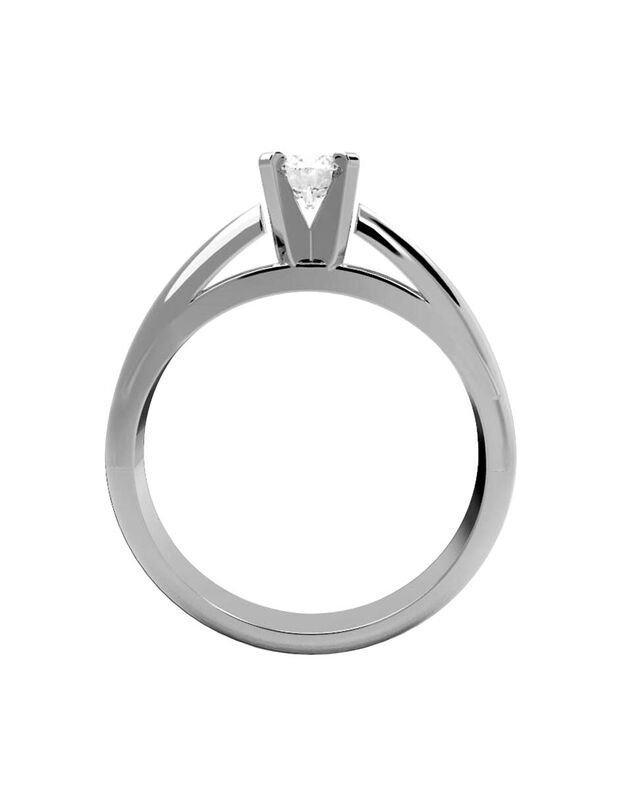 Anillo de Compromiso de 14K con Diamante de Lab... image number null