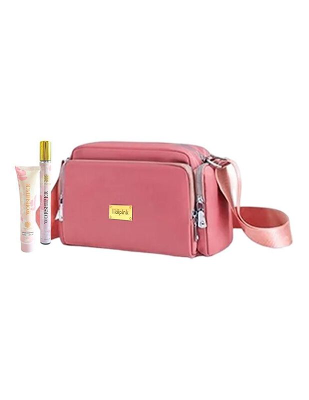 Bolsa Crossbody Pink Brule City Lights Para Muj... image number null