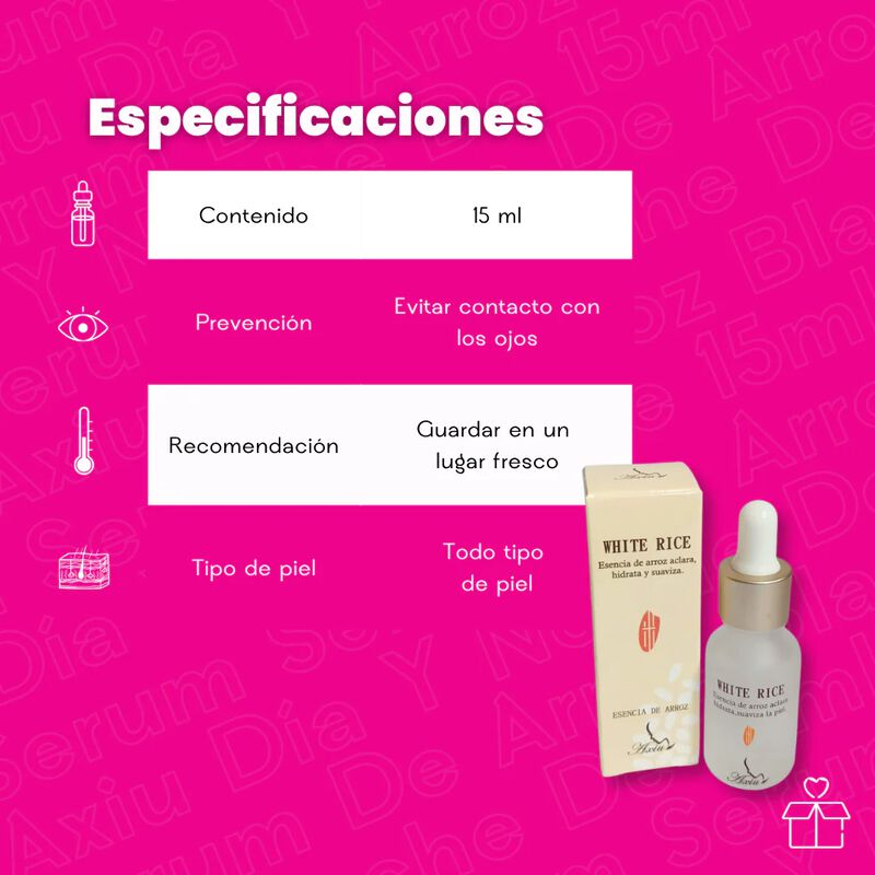 S&eacute;rum De Arroz  Blanco Aclarante White Rice Axi... image number null