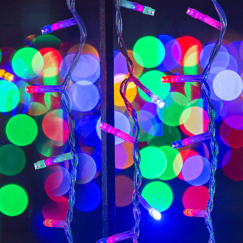 Cortina de luces multicolor 400 LED funci&oacute;n des... image number null