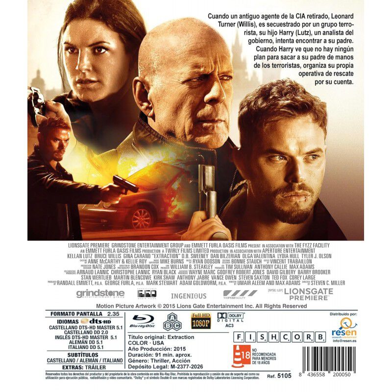 Extraction [blu-ray] (2015) Extraction image number null