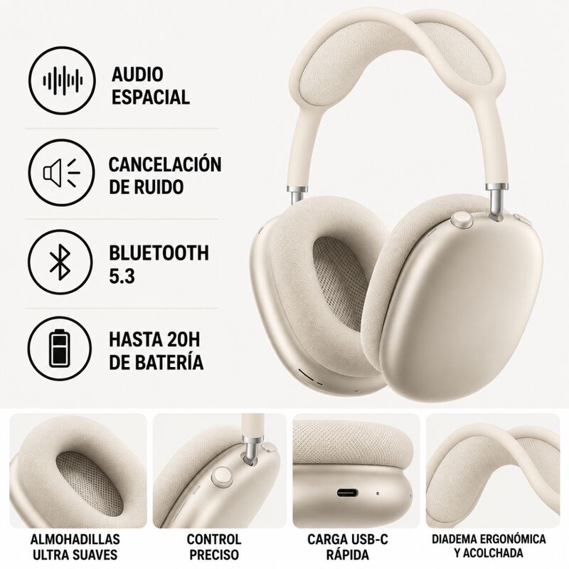Airpods Max Blanco Estelar Mww53be-a Apple image number null