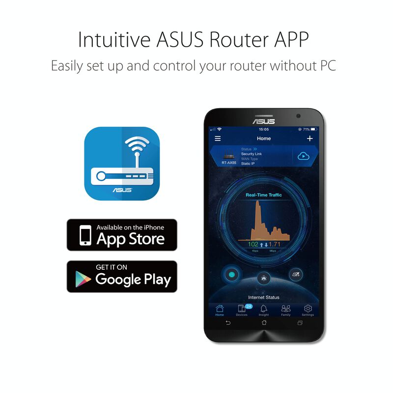 Enrutador Asus Rt-ax1800s Wifi 6 De Doble Banda... image number null