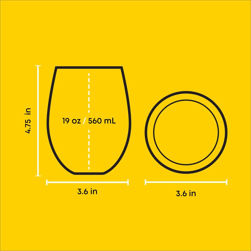 Vasos De Vidrio Joyjolt 532 ml, Juego De 4 Spid... image number null
