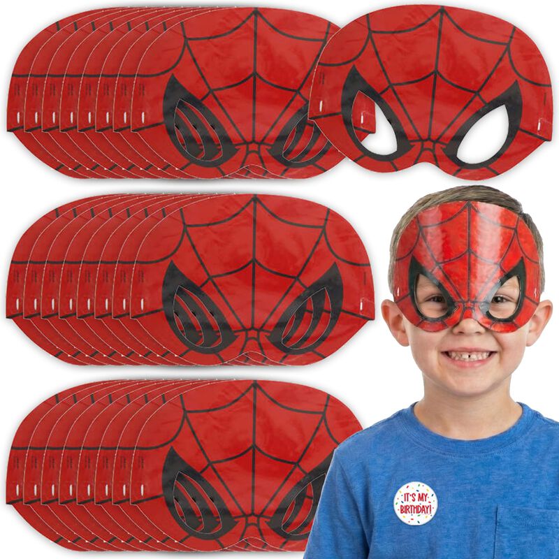 M&aacute;scara De Disfraz Spider-man &ndash; Pack De 24 Recu... image number null