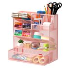 Organizador De Bol&iacute;grafos Reeplan 24 &times; 23 &times; 10 cm 13 Compartimentos Rosa