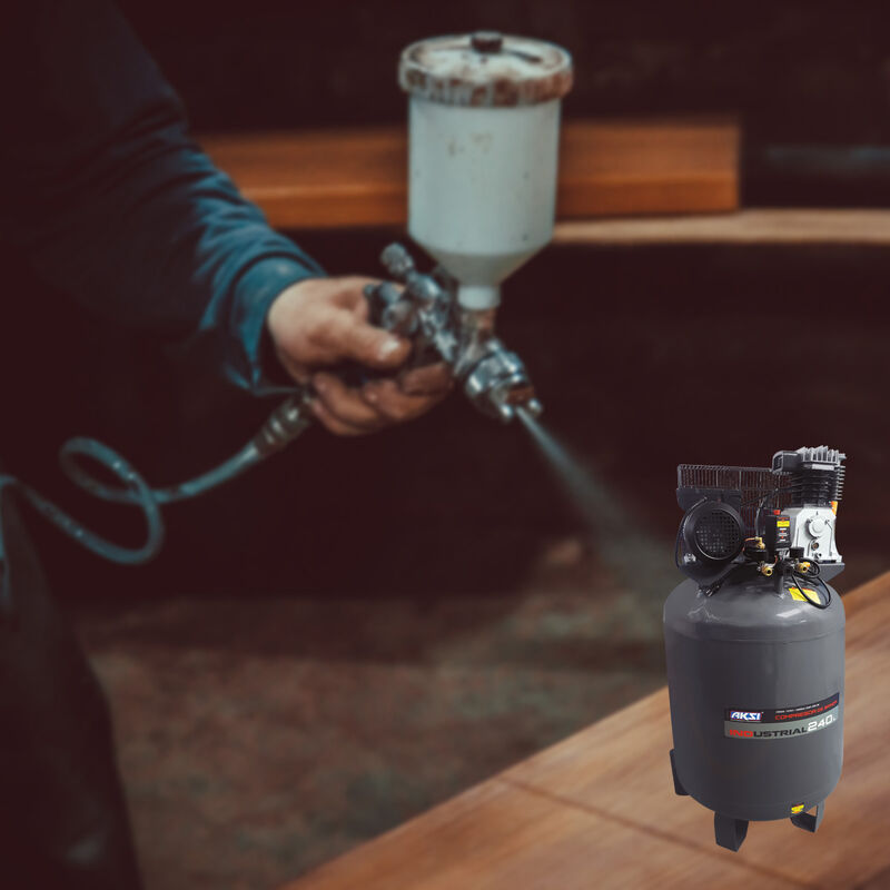 Compresor de Aire Aksi 240 lts 4 HP 2985W - 220... image number null