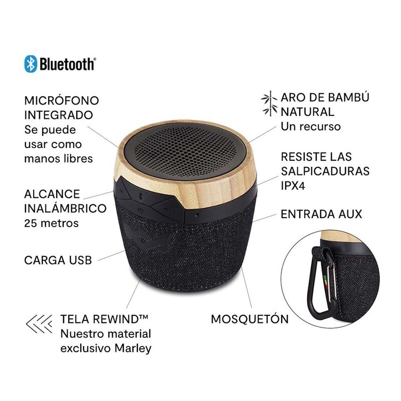 Bocina Chant Mini The House Of Marley Bluetooth... image number null