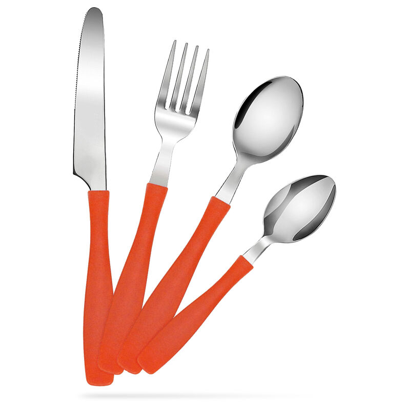 Juego de Cubiertos Indiana Naranja 24 Piezas image number null
