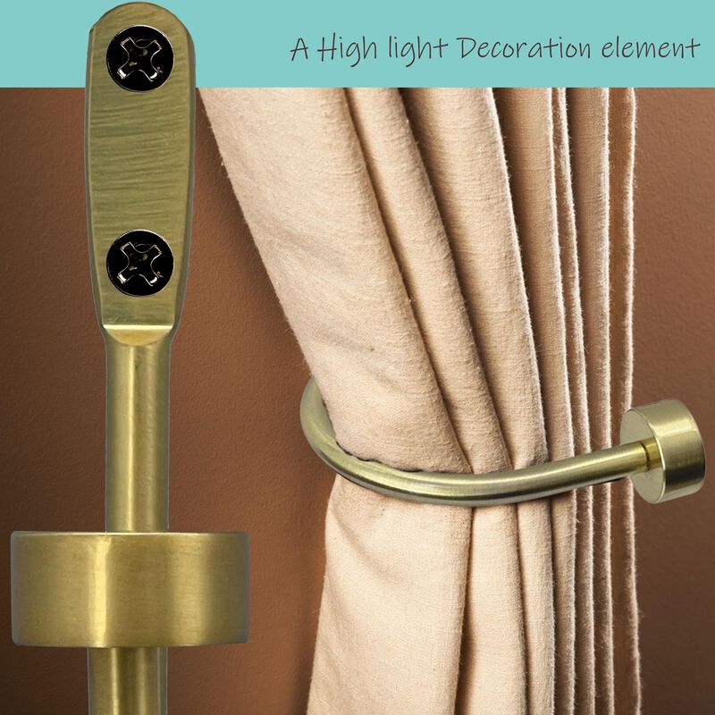 Soportes Para Cortinas Arnorx 15 cm Dorados (pa... image number null
