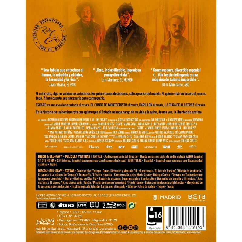 Escape (Edici&oacute;n coleccionista, 2 Blu-ray, Libre... image number null