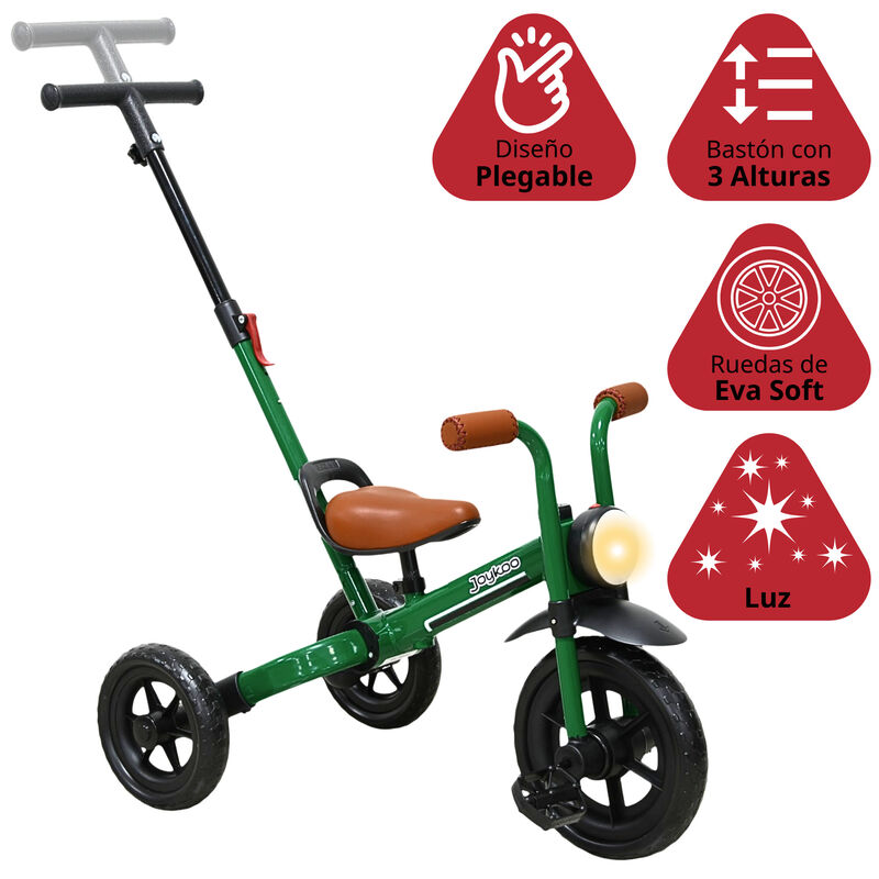 Triciclo 3 En 1 Para Ni&ntilde;os Con Bast&oacute;n, Bici Y B... image number null