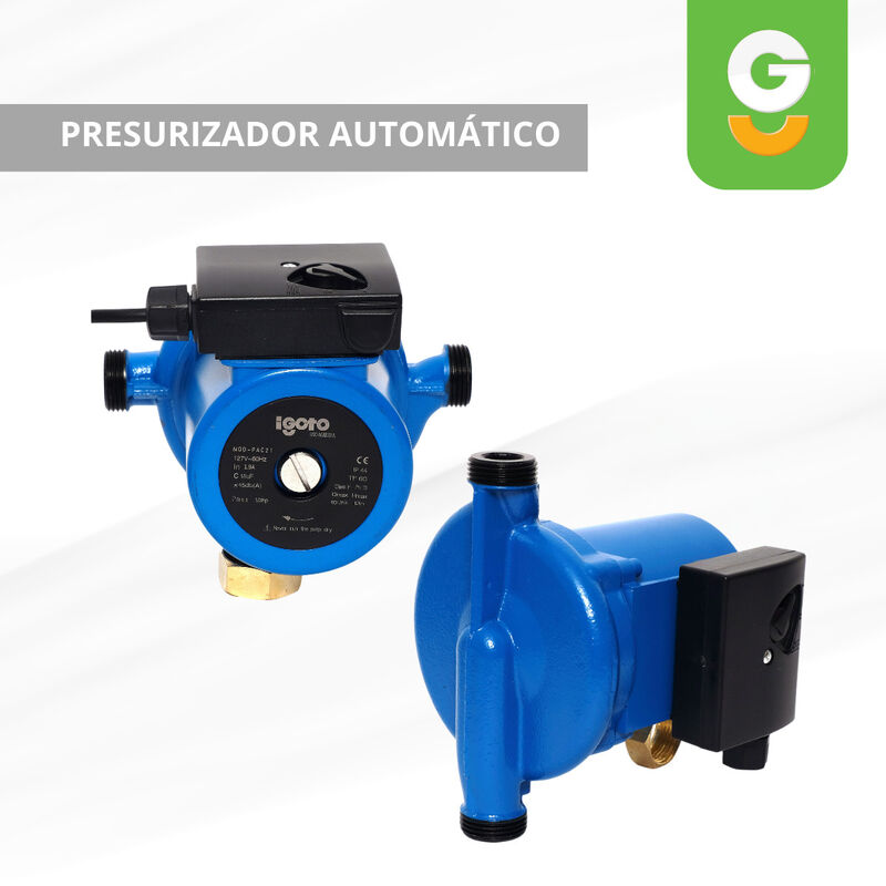 Presurizador Automático Pac21  1/6 1/4 Y 1/3 Hp image number null