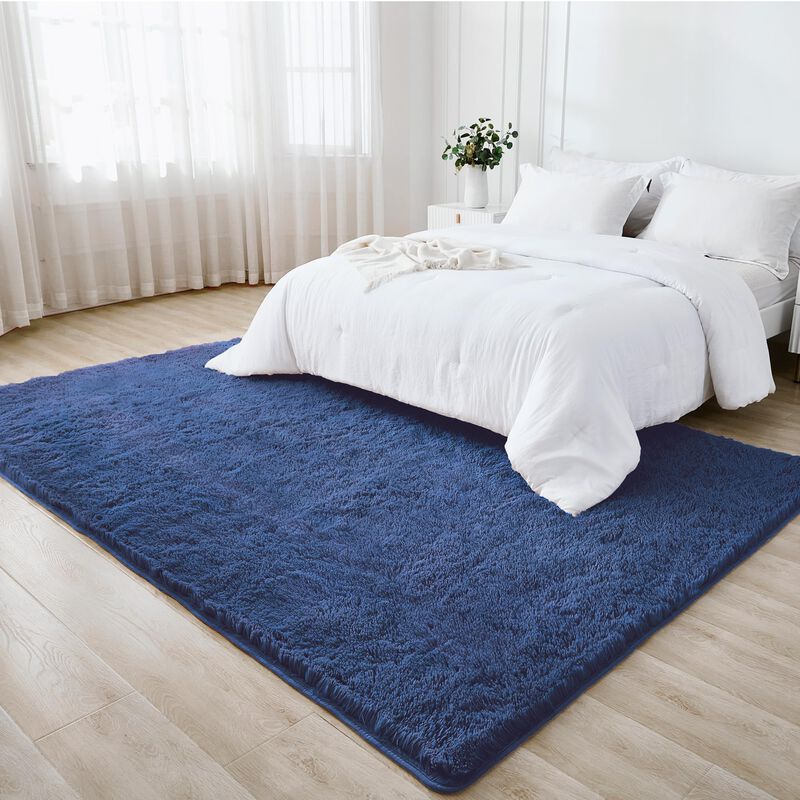 Alfombra Litanika 122x183 cm Azul Oscuro De Pel... image number null
