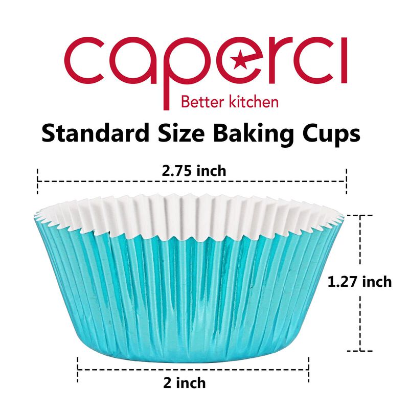 Caperci 150 C&aacute;psulas Para Cupcakes Azul Cielo D... image number null