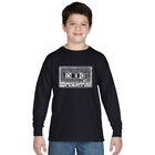 Camiseta De Manga Larga Word Art Para Ni&ntilde;o - Los 80 - Negro