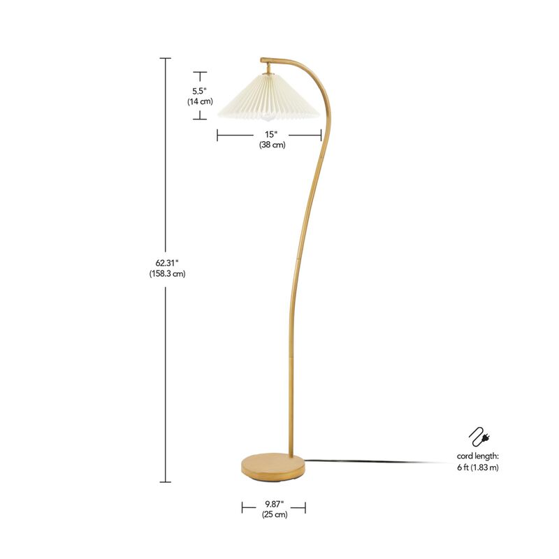 L&aacute;mpara De Pie Lamp Globe De 157 Cm, Tono Mader... image number null