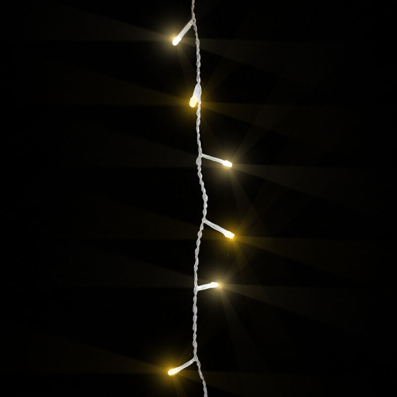 Serie de cortina Luces LED Cálida 300 focos cab... image number null