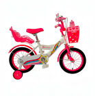 Bicicleta Infantil R14 Para Ni&ntilde;a Con Ruedas De Apoyo, Canastilla, Asiento Para Mu&ntilde;eca Y Frenos Delantero/trasero Bluelander.