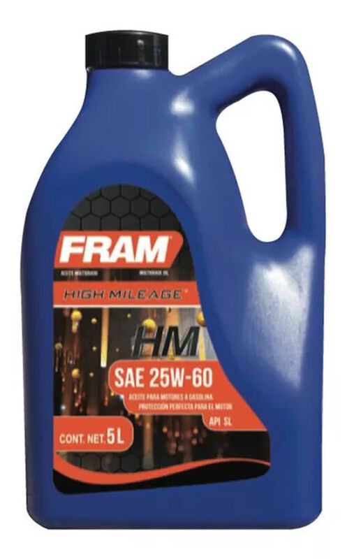 Aceite Mineral Fram 25w50 Api Sl Garrafa 5l image number null