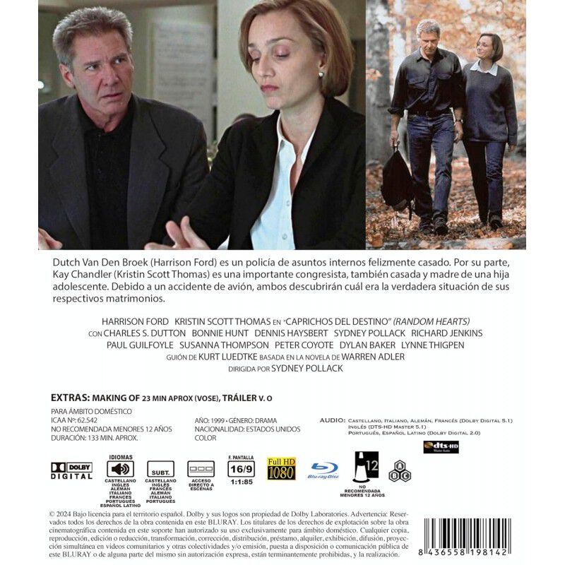 Caprichos Del Destino [blu-ray] (1999) Random H... image number null