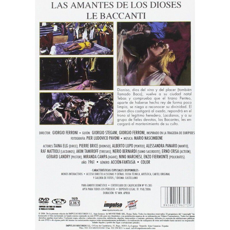 Las amantes de los dioses [DVD] image number null