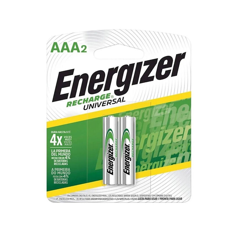 PILA RECARGABLE ENERGIZER AAA C/2 1PZA image number null