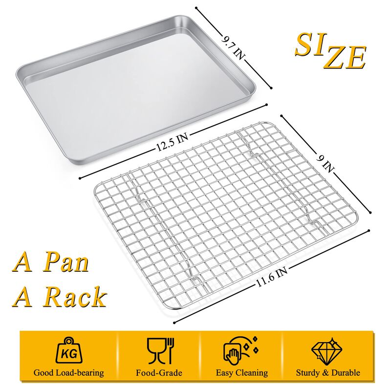 Bandeja para hornear P&P Chef 32cm con rejilla ... image number null