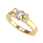 Anillo de Compromiso de 14K con Diamante de Laboratorio 0.50 CT F VS1 Talla 7 ORO AMARILLO 14K &ndash; / M6-50-14Y-LG-7