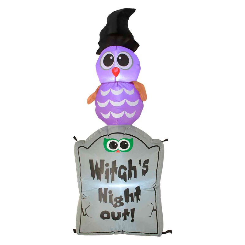 Inflable Halloween Buho Tumba Led 120 Cm image number null