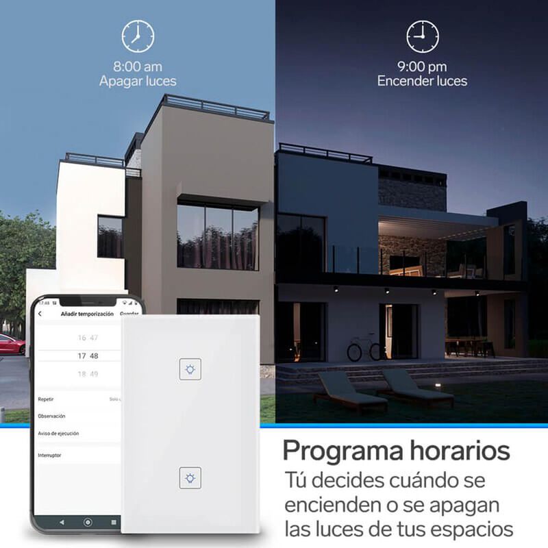 Apagador Wi-Fi touch doble SHOME-110 image number null
